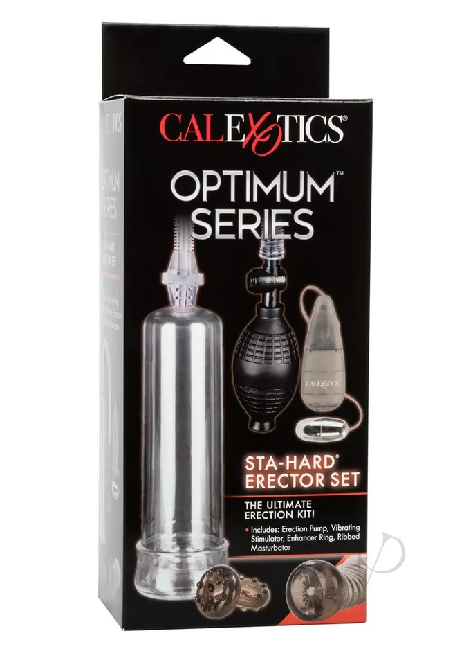Male Sex Toys Optimum Series StaHard Erecotor Set Penis Pump Clear Optimum Series Male Sex Toys Optimum Series StaHard Erecotor Set Penis Pump Clear Optimum Series