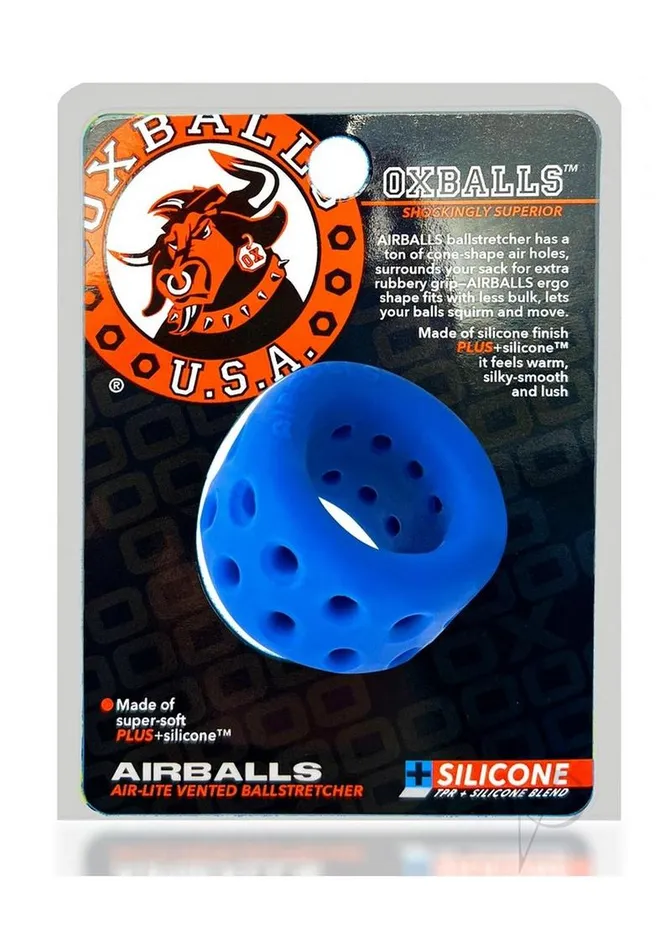 Male Sex Toys Oxballs Airballs AirLite Silicone Ballstretcher Police