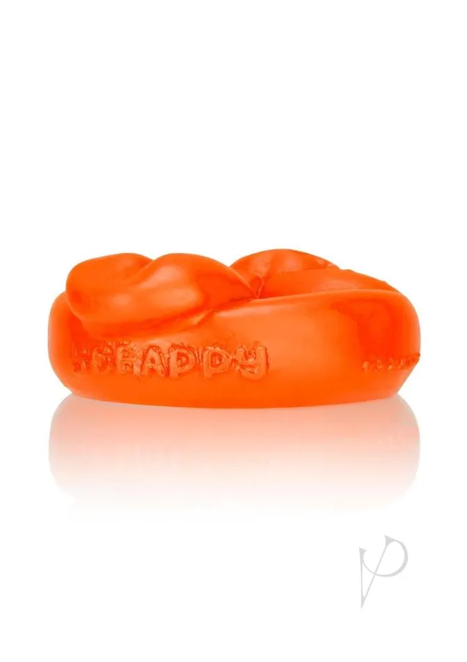 Male Sex Toys Oxballs Oxballs Scrappy Puppy Silicone Cock Ring Orange