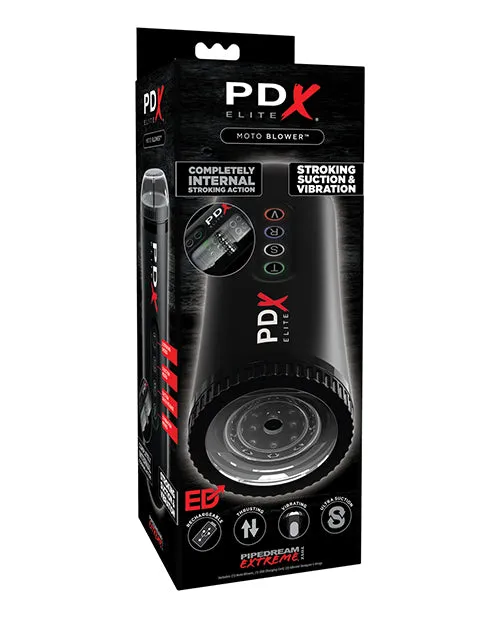Male Sex Toys Pdx Elite PDX Elite Moto Blower Masturbator Black