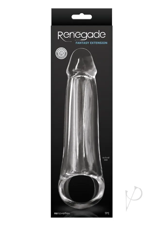 Male Sex Toys Renegade Fantasy Extension Large Clear Renegade