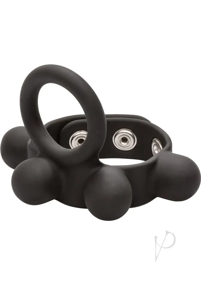 Male Sex Toys Rings Silicone Medium Weighted CRing Ball Stretcher Cock Ring Black