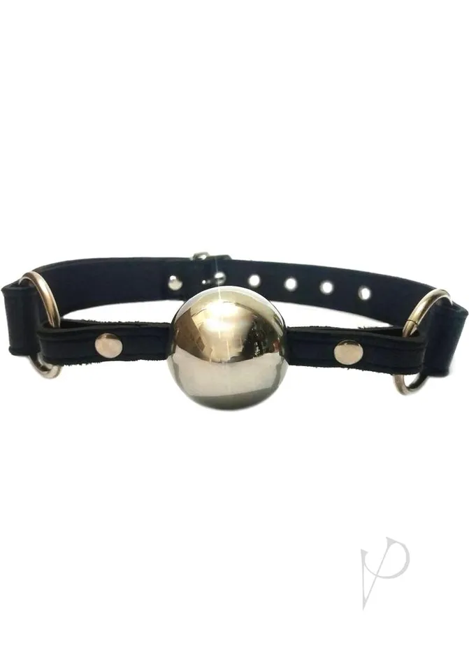 Male Sex Toys Rouge Adjustable Leather Adjustable Ball Gag with Stainless Steel Ball Black and Silver Rouge Male Sex Toys Rouge Adjustable Leather Adjustable Ball Gag with Stainless Steel Ball Black and Silver Rouge