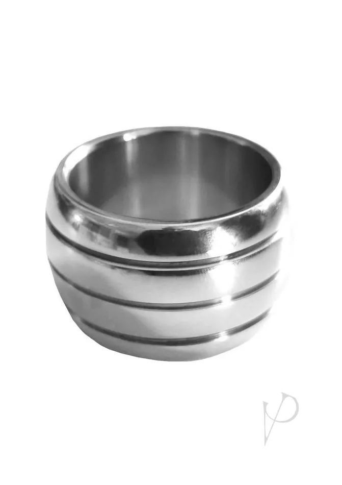 Male Sex Toys Rouge Stainless Steel Round Cock Ring 45mm Silver