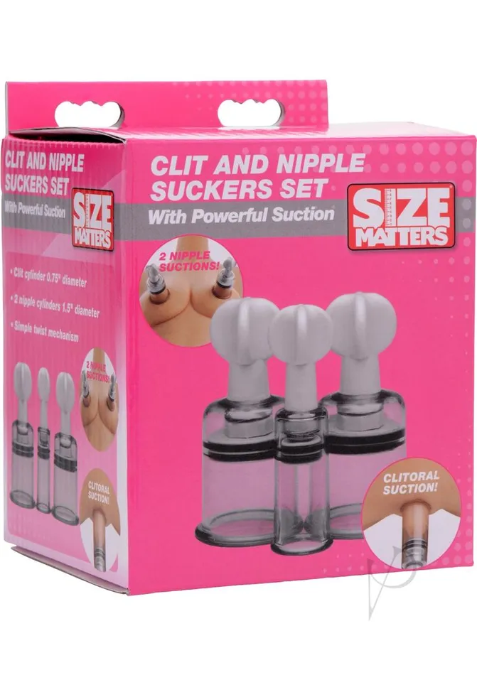 Male Sex Toys Size Matters Size Matters Clit and Nipple Suckers Set