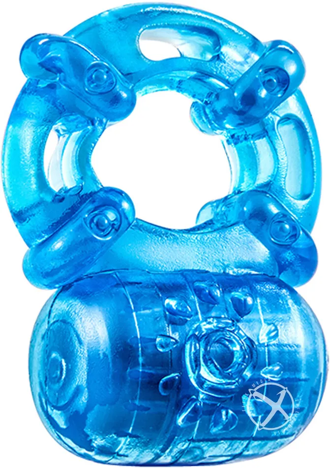 Male Sex Toys Stay Hard Stay Hard Vibrating Cock Ring Blue