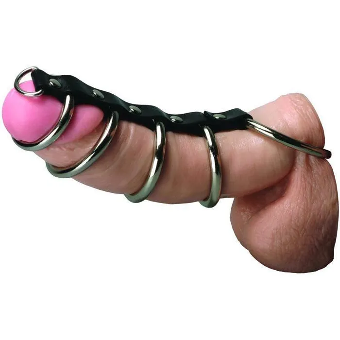 Male Sex Toys Strict 5Ring Chastity Device