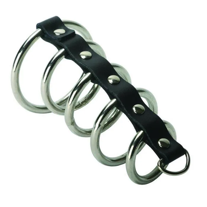 Male Sex Toys Strict 5Ring Chastity Device