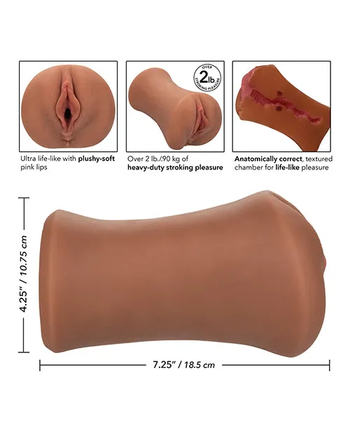 Male Sex Toys Stroke It Stroke it Wet Ass Pussy Masturbator Caramel