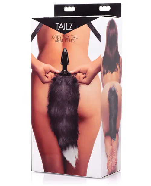 Male Sex Toys Tailz Fox Tail Anal Plug Gray Tailz