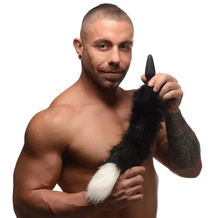 Male Sex Toys Tailz Small Anal Plug with Interchangeable Fox Tail