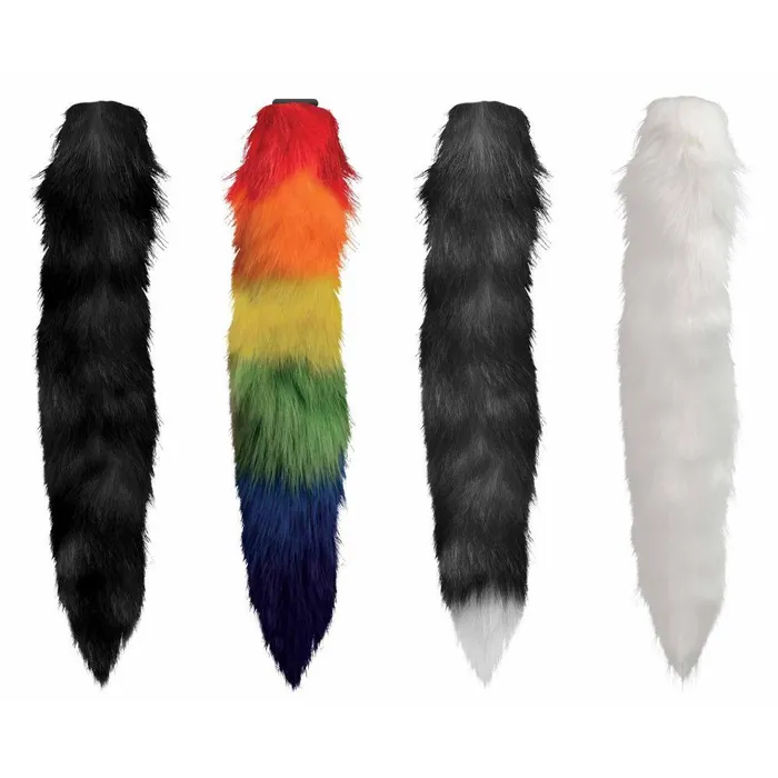Male Sex Toys Tailz Small Anal Plug with Interchangeable Fox Tail