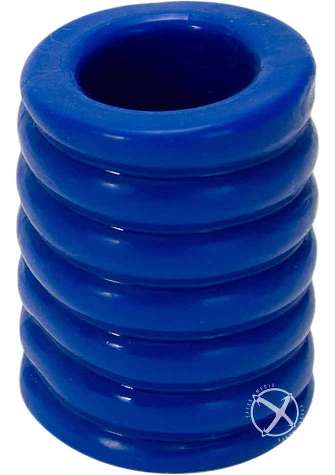 Male Sex Toys Titan Men TitanMen Ribbed StretchToFit Cock Cage Blue Male Sex Toys Titan Men TitanMen Ribbed StretchToFit Cock Cage Blue
