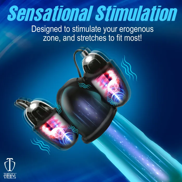 Male Sex Toys Trinity Men Multi Speed Vibrating Penis Head Teaser