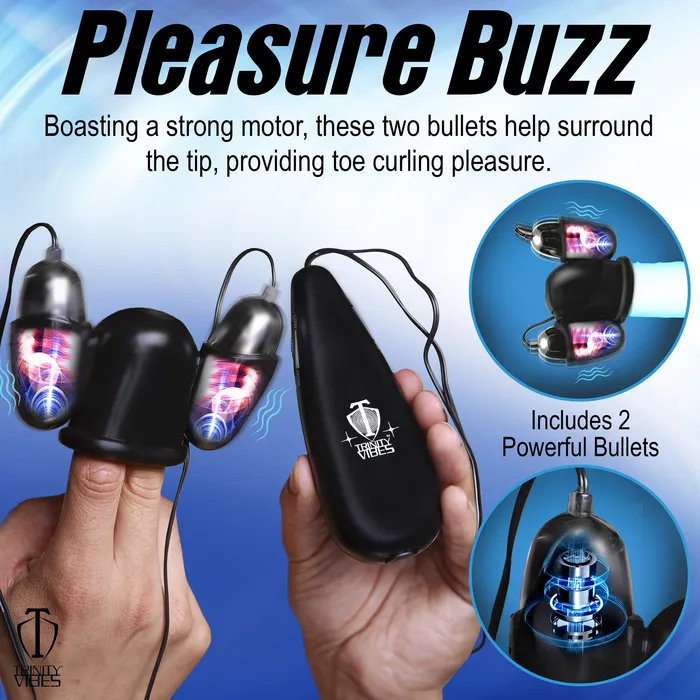 Male Sex Toys Trinity Men Multi Speed Vibrating Penis Head Teaser