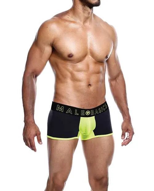 Malebasics Male Sex Toys Male Basics Neon Trunk Yellow MD