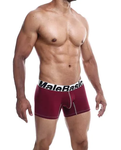 Malebasics Male Sex Toys Male Basics Performance Boxer Burgundy SM Malebasics Male Sex Toys Male Basics Performance Boxer Burgundy SM