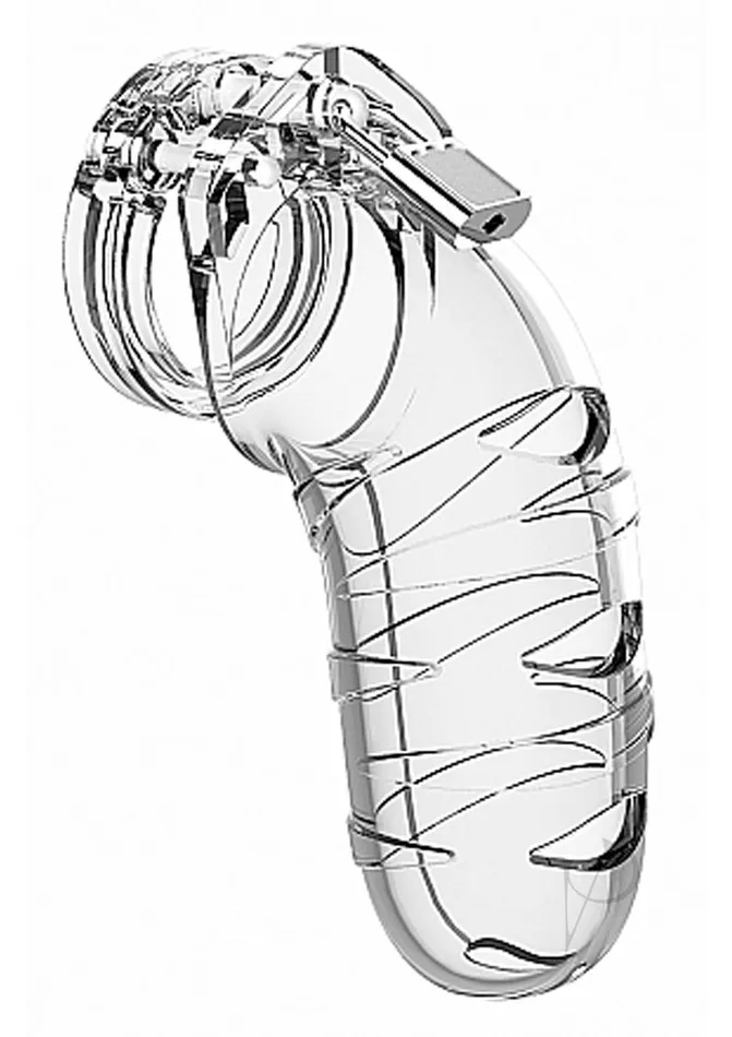 Man Cage Male Sex Toys Man Cage Model 05 Male Chastity with Lock 55in Clear Man Cage Male Sex Toys Man Cage Model 05 Male Chastity with Lock 55in Clear