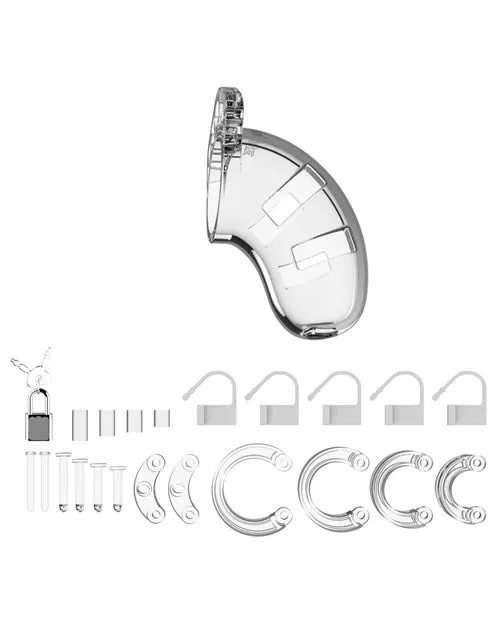 Man Cage Model 01 Male Chastity with Lock 35in Clear Man Cage Male Sex Toys