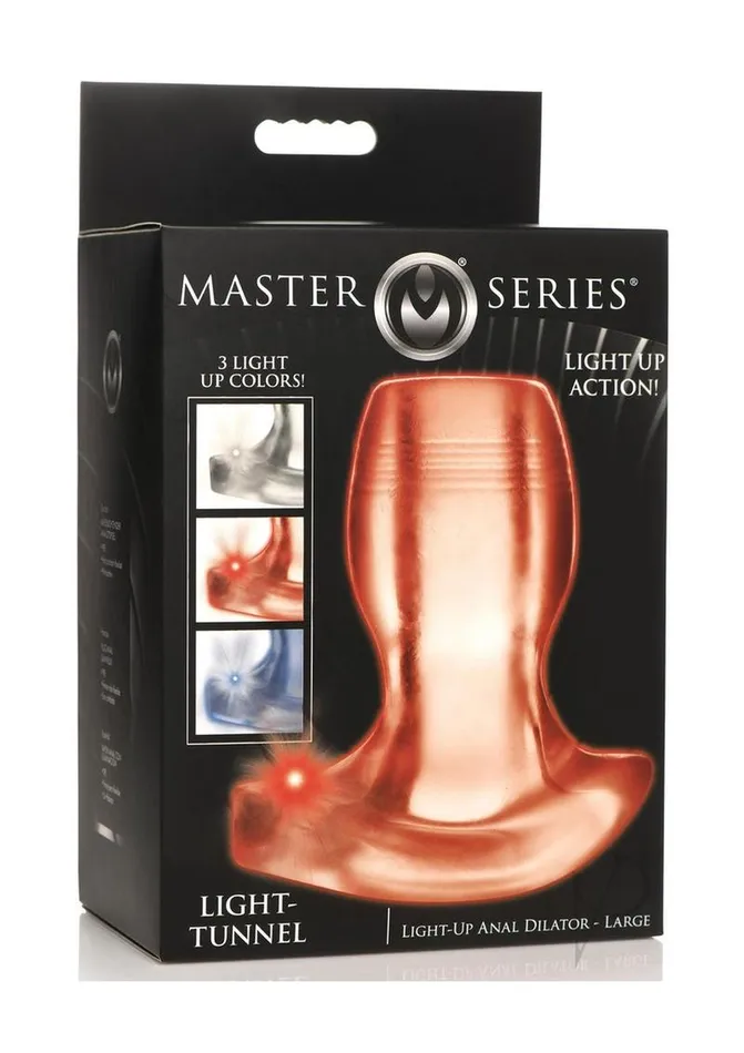 Master Series LightTunnel LightUp Large Anal Dilator Clear Master Series Male Sex Toys Master Series LightTunnel LightUp Large Anal Dilator Clear Master Series Male Sex Toys