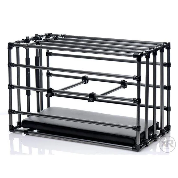 Master Series Male Sex Toys Kennel Adjustable Puppy Cage with Padded Board