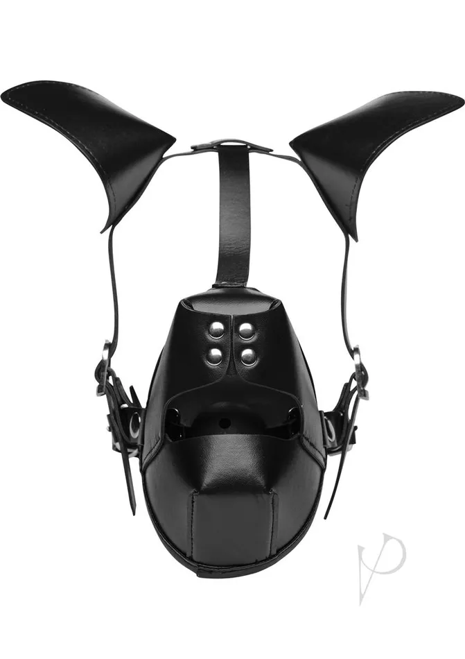 Master Series Master Series Pup Puppy Play Hood Breathable Ball Gag Black Anal