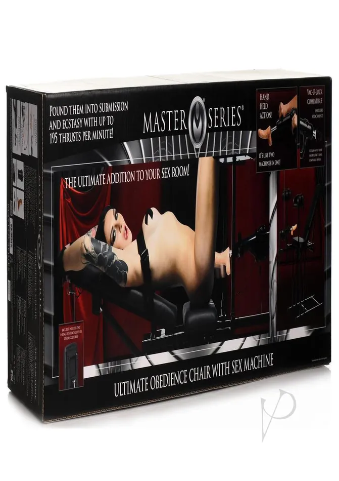 Master Series Obedience Chair with Sex Machine Black Master Series Female Sex Toys Master Series Obedience Chair with Sex Machine Black Master Series Female Sex Toys