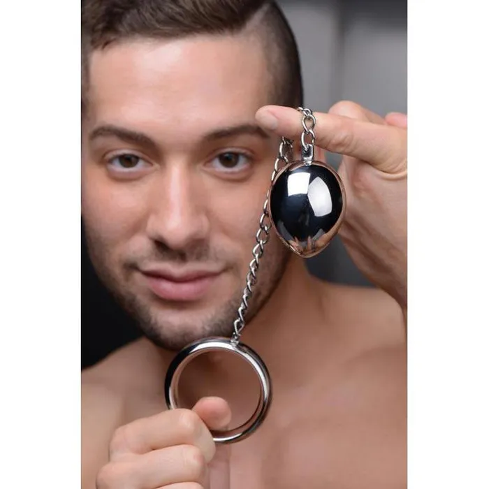 Master Series Stainless Steel Cock Ring and Anal Plug Male Sex Toys