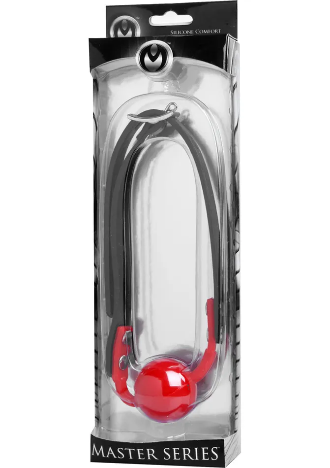 Master Series The Hush Gag Silicone Comfort Ball Gag Red Master Series Male Sex Toys Master Series The Hush Gag Silicone Comfort Ball Gag Red Master Series Male Sex Toys