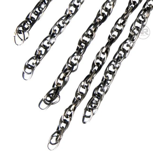 Master Series Vibrators Gunmetal Chain Flogger
