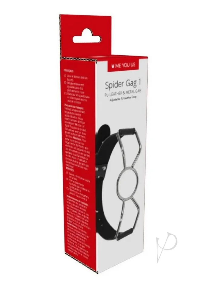 Me You Us Anal ME YOU US Spider Gag 1 PU Leather and Metal Adjustable Strap Gag Black Me You Us Anal ME YOU US Spider Gag 1 PU Leather and Metal Adjustable Strap Gag Black