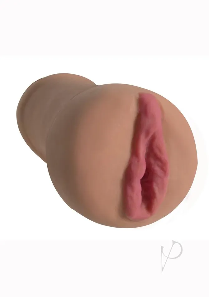 Mistress Male Sex Toys Mistress Callie and Chloe Vibrating BioSkin Double Stroker BFFs Pussy and Ass Caramel