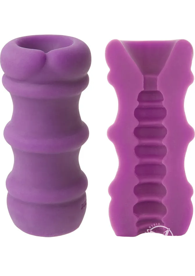 Mood Pleaser Thick Ribbed Ultraskyn Masturbator Purple Mood Male Sex Toys Mood Pleaser Thick Ribbed Ultraskyn Masturbator Purple Mood Male Sex Toys