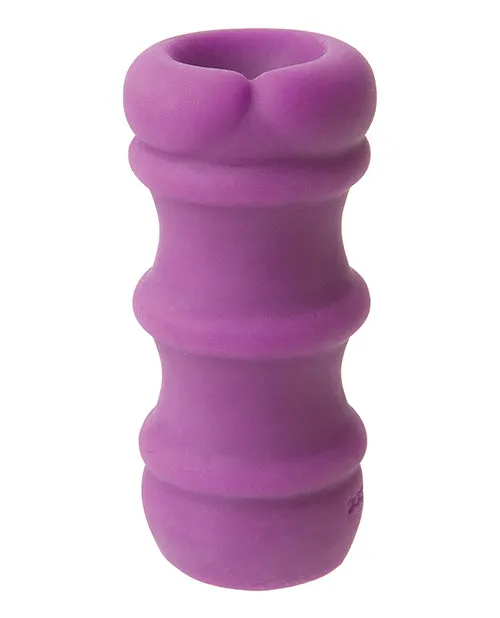 Mood Pleaser Thick Ribbed Ultraskyn Masturbator Purple Mood Male Sex Toys Mood Pleaser Thick Ribbed Ultraskyn Masturbator Purple Mood Male Sex Toys