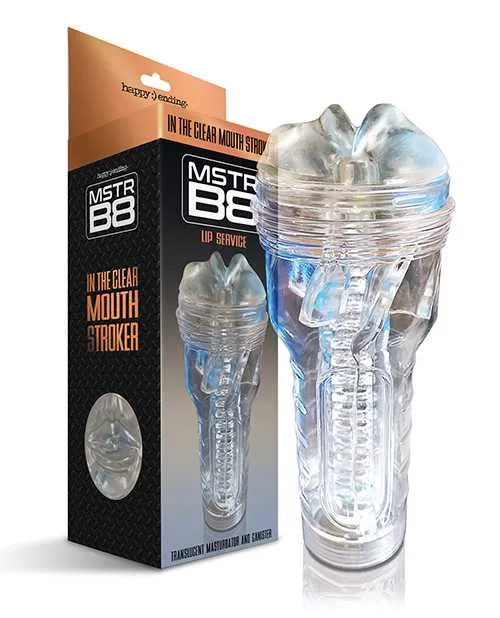 MSTR B8 In the Clear Mouth Stroker Clear Happy Ending Dildos