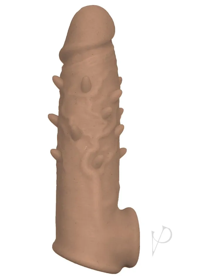 Natural Realskin Spiked Vibrating Penis Xtender Chocolate Natural Male Sex Toys Natural Realskin Spiked Vibrating Penis Xtender Chocolate Natural Male Sex Toys