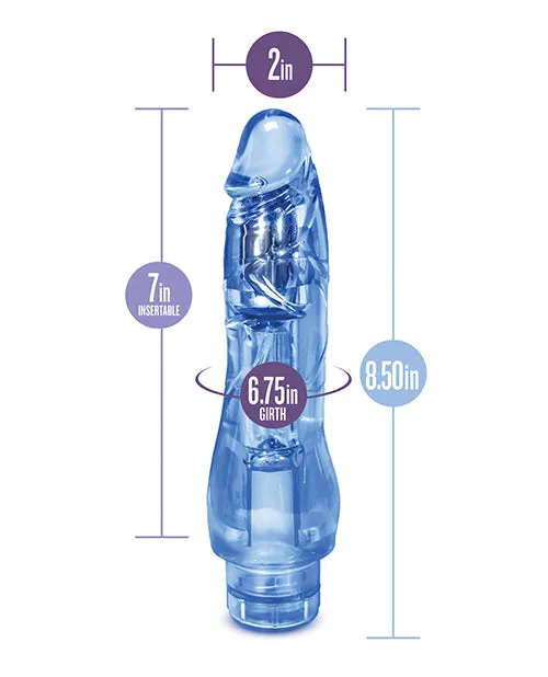 Naturally Yours Vibrators Naturally Yours Fantasy Vibrating Dildo 85in Blue Naturally Yours Vibrators Naturally Yours Fantasy Vibrating Dildo 85in Blue