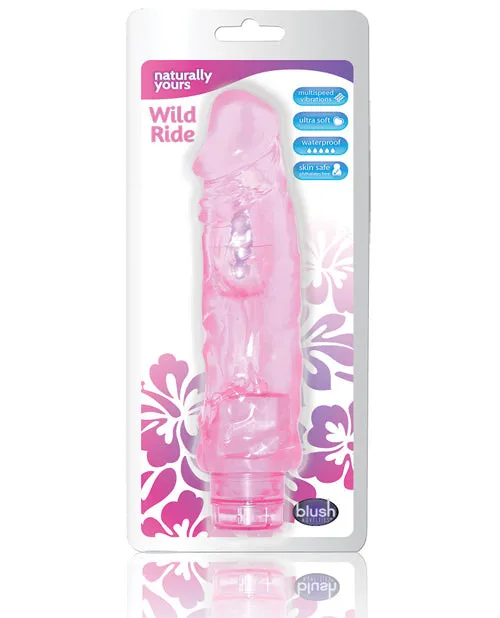 Naturally Yours Vibrators Naturally Yours Wild Ride Vibrating Dildo 9in Pink Naturally Yours Vibrators Naturally Yours Wild Ride Vibrating Dildo 9in Pink