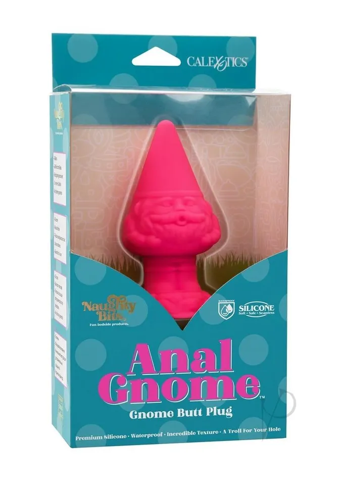 Naughty Bits Anal Naughty Bits Anal Gnome Gnome Silicone Butt Plug Pink