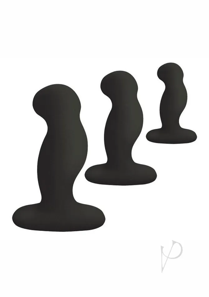 Nexus Anal Nexus Anal Starter Kit Sillicone Anal Plugs 3 Piece Black Nexus Anal Nexus Anal Starter Kit Sillicone Anal Plugs 3 Piece Black