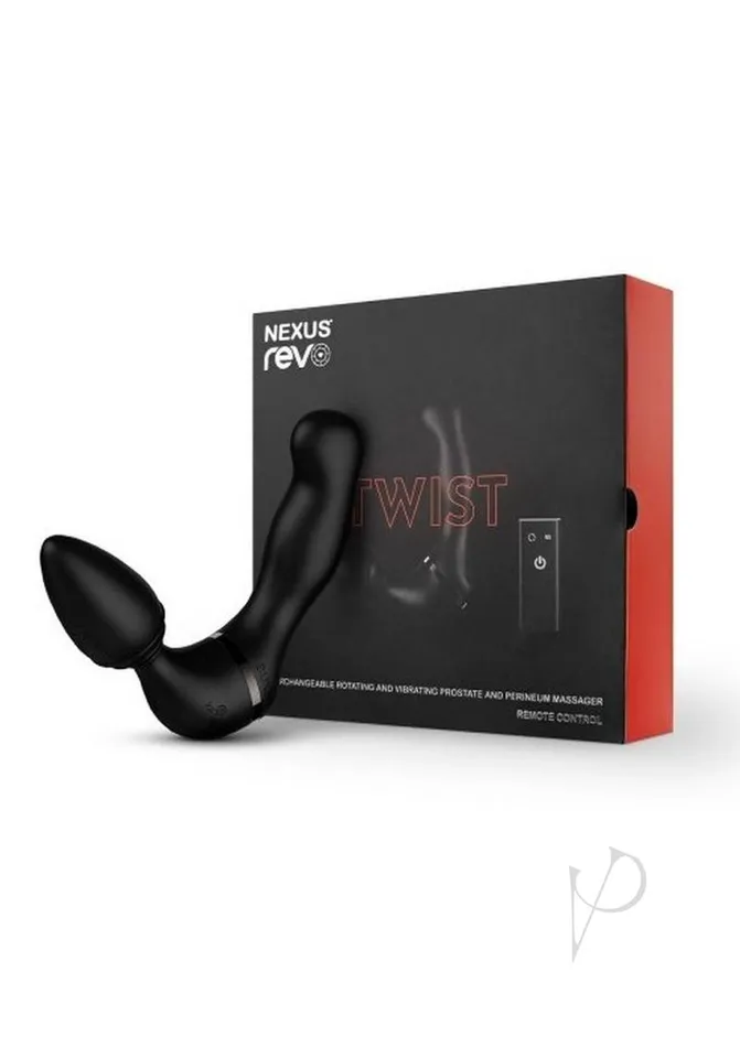 Nexus Female Sex Toys Nexus Revo Twist Rechargeable Silicone Rotating Dual Vibrator with Remote Control Black Nexus Female Sex Toys Nexus Revo Twist Rechargeable Silicone Rotating Dual Vibrator with Remote Control Black