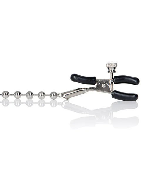 Nipple Play Silver Beaded Chain Nipple Clamps Silver Nipple Play Anal Nipple Play Silver Beaded Chain Nipple Clamps Silver Nipple Play Anal