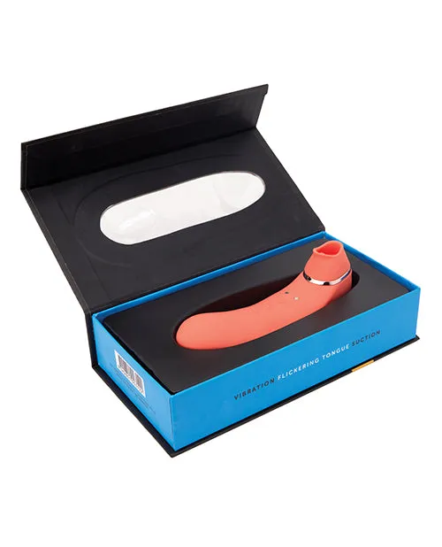 Nu Sensuelle Trinitii Triple Action Suction Flickering Silicone Tongue Coral Nu Sensuelle Vibrators Nu Sensuelle Trinitii Triple Action Suction Flickering Silicone Tongue Coral Nu Sensuelle Vibrators