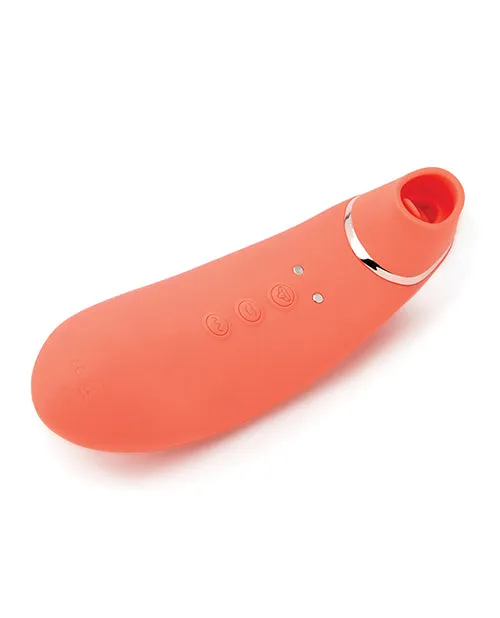 Nu Sensuelle Trinitii Triple Action Suction Flickering Silicone Tongue Coral Nu Sensuelle Vibrators Nu Sensuelle Trinitii Triple Action Suction Flickering Silicone Tongue Coral Nu Sensuelle Vibrators