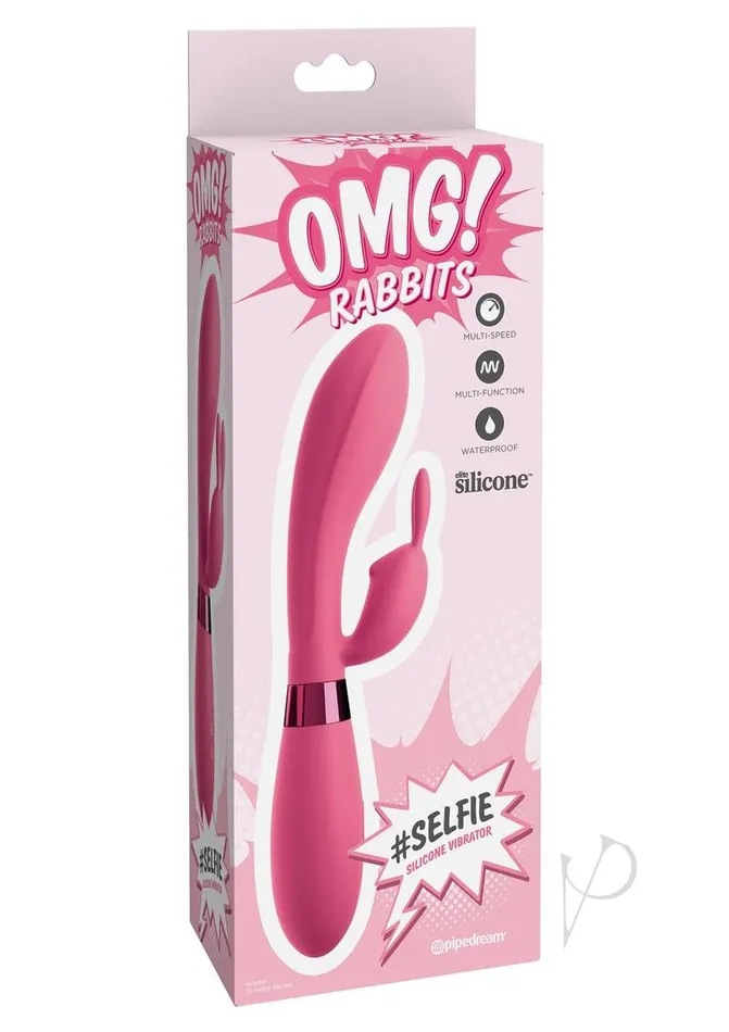 OMG Rabbits Selfie Silicone Vibrator Pink Omg Vibrators