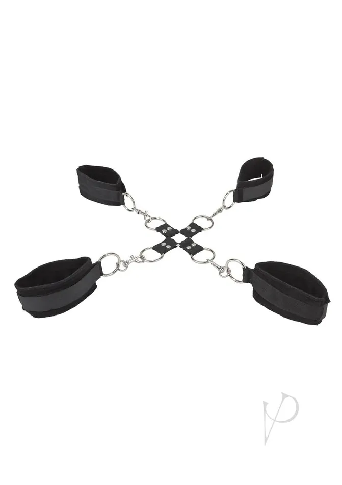 Ouch Anal Ouch Velcro Hand and Leg Cuffs Black Ouch Anal Ouch Velcro Hand and Leg Cuffs Black