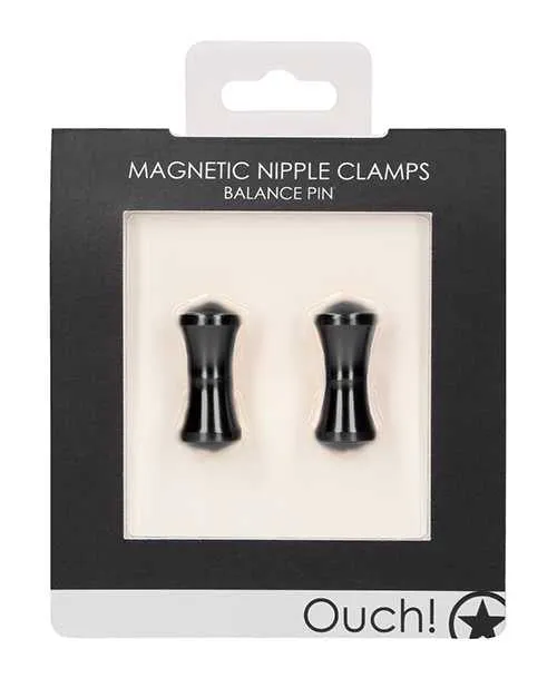 Ouch Anal Shots Ouch Balance Pin Magnetic Nipple Clamps Black