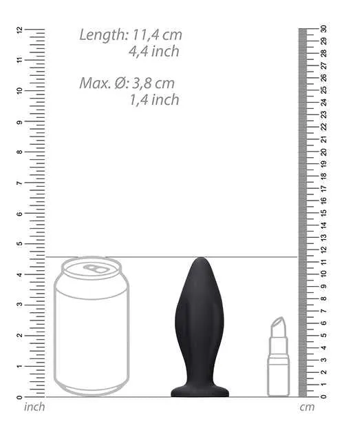 Ouch Anal Shots Ouch Edgy Butt Plug Black Ouch Anal Shots Ouch Edgy Butt Plug Black