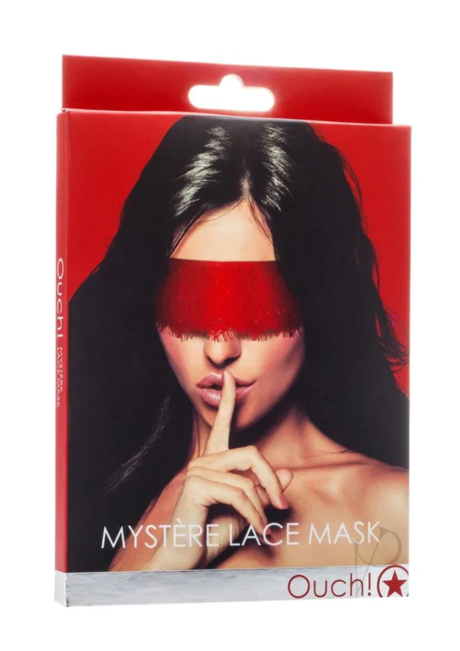 Ouch Mystere Lace Mask Red Ouch Couples