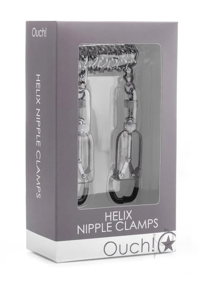 Ouch Ouch Helix Nipple Clamps Silver Couples